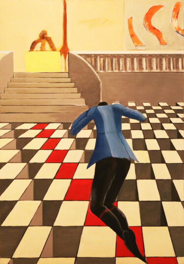Pittura intitolato "Room 237" da Gianni Mameli - Algoritmo, Opera d'arte originale, Acrilico Montato su Telaio per barella i…