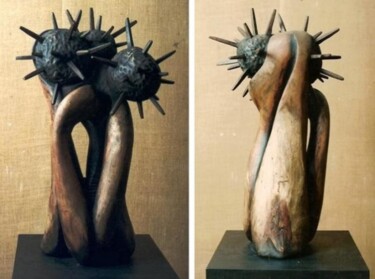 Escultura titulada "Kinyah Ox" por Mario Morasan, Obra de arte original