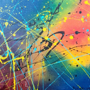 Painting titled "Joyful Soul" by Samuel Kizza, Original Artwork, Acrylic