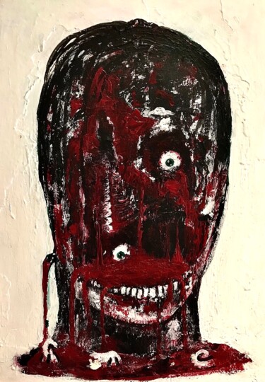 NO FUTURE Painting titled "NO FUTURE" by Vaxo Lang, Original Artwork, Acrylic