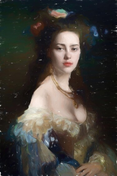 Portrait of Madame Rimsky Korsakov Digital Arts titled "Portrait of Madame…" by Gerry Martinez, Original Artwork, Digital Painting
