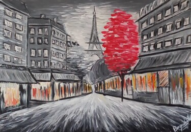 绘画 标题为“Le Paris De Hugo” 由Bayan Mahdi, 原创艺术品, 丙烯