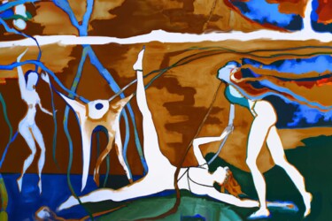Peinture intitulée "Submarine lude" par Luigi Fazio (Fazio's Concepts), Œuvre d'art originale, Acrylique