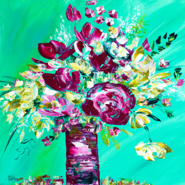 Peinture intitulée "Big Bang sur papier…" par Joelle Kem Lika, Œuvre d'art originale, Acrylique