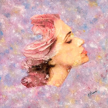 Peinture intitulée "Osynia" par Florence Féraud-Aiglin, Œuvre d'art originale, Acrylique Monté sur Châssis en bois