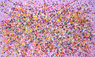 绘画 标题为“Pink dreams 5.” 由Iryna Kastsova, 原创艺术品, 丙烯 安装在木质担架架上