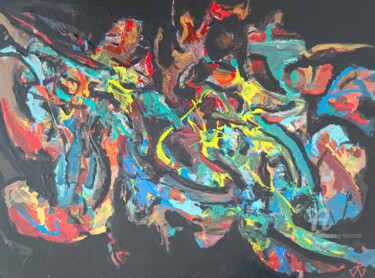 Painting titled "A Moment" by Andrew Walaszek, Original Artwork, Acrylic Mounted on Wood Stretcher frame