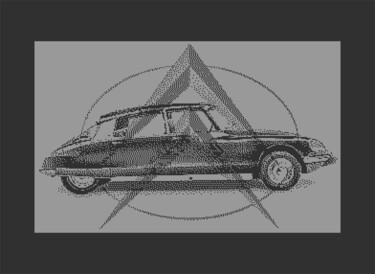 数字艺术 标题为“CITROEN DS C64 PIXE…” 由Rm64, 原创艺术品, 2D数字工作