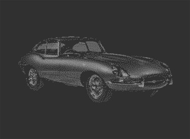 数字艺术 标题为“E-TYPE C64 PIXEL ART” 由Rm64, 原创艺术品, 2D数字工作