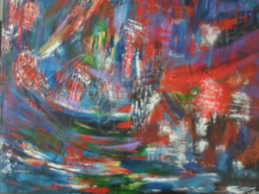 Painting titled "APOCALYPSE" by Marie-Françoise Gallone, Original Artwork, Acrylic