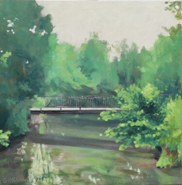 Painting titled "La traversée" by Karen Garnaud, Original Artwork, Acrylic
