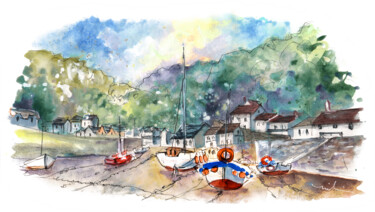 "Lynmouth 03" başlıklı Tablo Miki De Goodaboom tarafından, Orijinal sanat, Suluboya