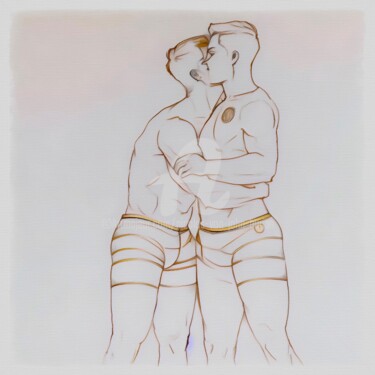 绘画 标题为“Pride Week Amsterda…” 由Nicolas Von Jahn-Burian, 原创艺术品, 油