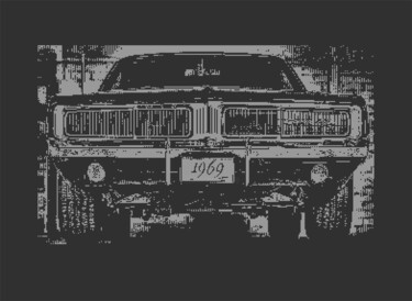 数字艺术 标题为“CHARGER C64 PIXEL A…” 由Rm64, 原创艺术品, 2D数字工作