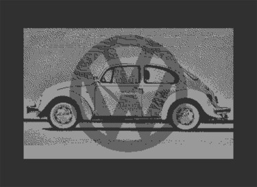 数字艺术 标题为“VW BEETLE C64 PIXEL…” 由Rm64, 原创艺术品, 2D数字工作