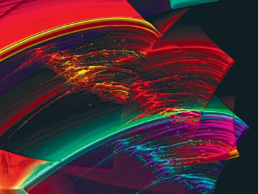 Digital Arts titled "Surcos 5/XL large o…" by Javier Diaz, Original Artwork, Digital Print