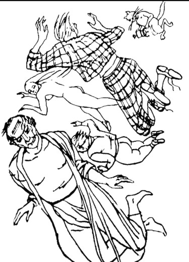 Рисунок под названием "💫" - Tatyana Zakharova, Подлинное произведение искусства, Чернила