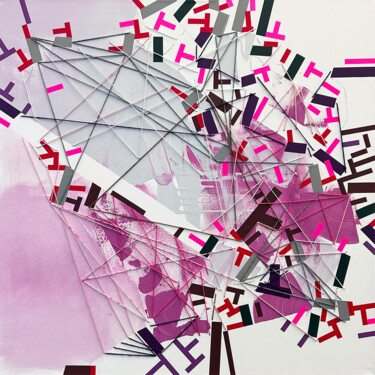 Painting titled "Outro Revveckaa" by Philippe Halaburda, Original Artwork, Acrylic Mounted on Wood Stretcher frame