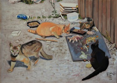 "N° 1228. Abu Gosh.…" başlıklı Tablo R. Cavalié tarafından, Orijinal sanat, Petrol Ahşap Sedye çerçevesi üzerine monte edilm…