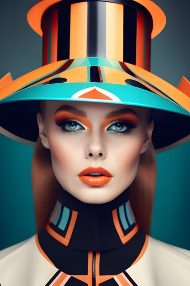 数字艺术 标题为“Neo Portraits #1223” 由Sid, 原创艺术品, AI生成的图像