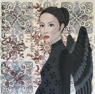 Ereshkigal Schilderij getiteld "Ereshkigal" door Afke Van Mansum, Origineel Kunstwerk, Acryl