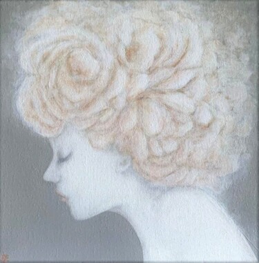 Pensées Florales Peinture intitulée "Pensées Florales" par Laetitia Piazzoli, Œuvre d'art originale, Acrylique Monté sur Châssis en bois