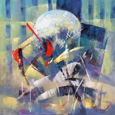Painting titled "Утро" by Valentina Koziar, Original Artwork, Oil Mounted on Wood Stretcher frame