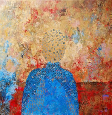 Peinture intitulée "Le jeune homme aux…" par Anna Grazi, Œuvre d'art originale, Acrylique