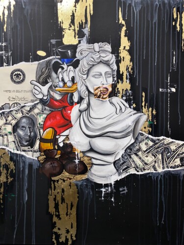 Schilderij getiteld "Adventures of Scroo…" door Iuliia Sumkina(J.Bag’S), Origineel Kunstwerk, Acryl Gemonteerd op Houten pan…