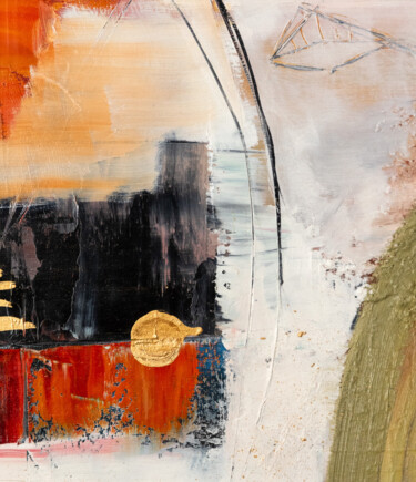 Painting titled "Les étoiles filante…" by Chantal Proulx, Original Artwork, Acrylic