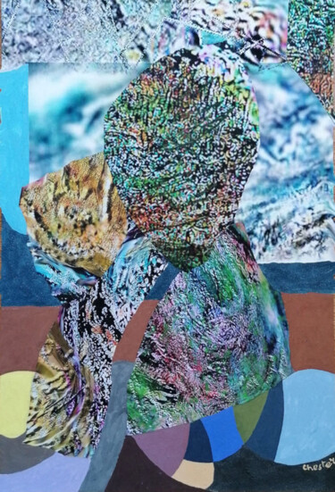 Collages intitolato "Je suis un immigran…" da Richard Raveen Chester, Opera d'arte originale, Collages