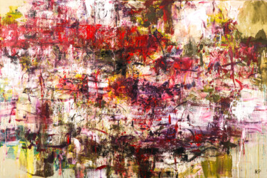 Painting titled "no title 5" by Ruffi, Original Artwork, Acrylic Mounted on Wood Stretcher frame
