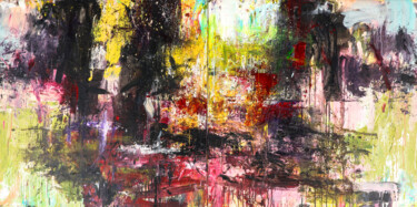 Painting titled "no title-dyptique 2…" by Ruffi, Original Artwork, Acrylic Mounted on Wood Stretcher frame