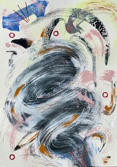 Abstract painting Vase Modern art Contemporary art 绘画 标题为“Abstract painting V…” 由Taia Tasman (Arttasmania), 原创艺术品, 丙烯