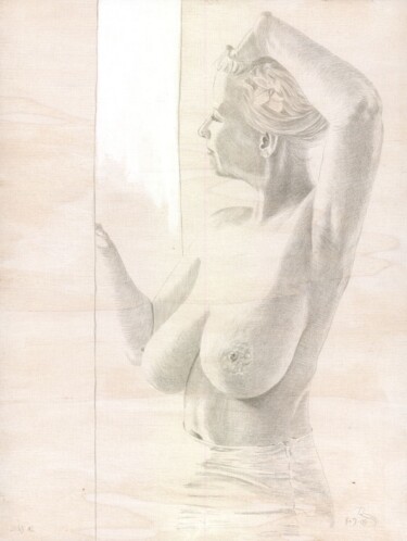 Nr.2 图画 标题为“Nr.2” 由Walter Roos, 原创艺术品, Silverpoint