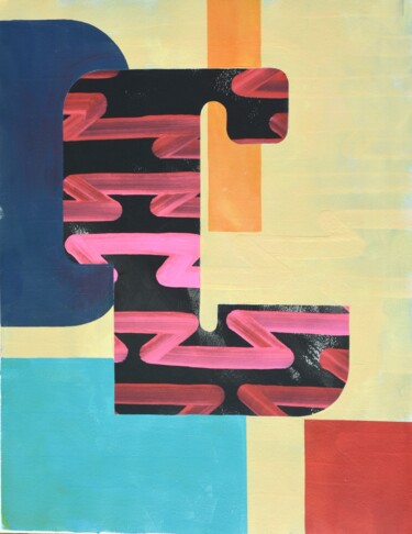 Painting titled "Flashlighting" by Julien Avril (CLIDEN), Original Artwork, Acrylic