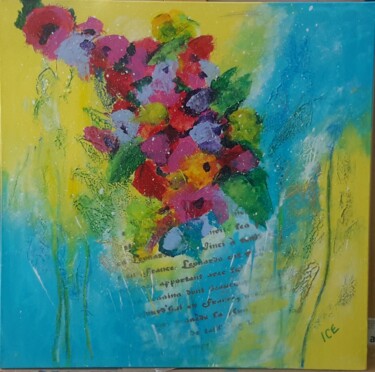 Peinture intitulée "serie Flower story 2" par Gaby Denninger - Burgy - Ice -, Œuvre d'art originale, Acrylique