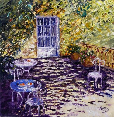 绘画 标题为“Ambiance provençale” 由Anne Van Der Haegen, 原创艺术品, 油