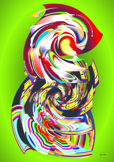 Artes digitais intitulada "44012082023" por Reinhard Heydrich Allan De Souza Santos, Obras de arte originais, Pintura digital