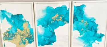 Картина под названием "Mes célosies" - Noémie Cheramy, Подлинное произведение искусства, Чернила