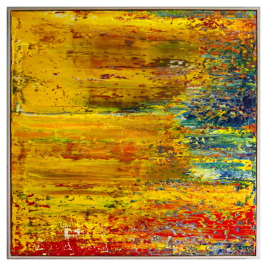 Malerei mit dem Titel "No. 1378_Untitled" von Guido Lötscher, Original-Kunstwerk, Öl Auf Keilrahmen aus Holz montiert