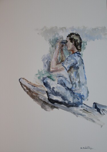 Pintura titulada "Reportage" por Karen Finkelstein, Obra de arte original, Oleo