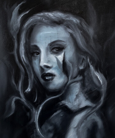Peinture intitulée "Portrait" par Brice Nermond, Œuvre d'art originale, Huile