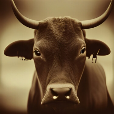 数字艺术 标题为“Bull” 由Isra, 原创艺术品, 数码摄影