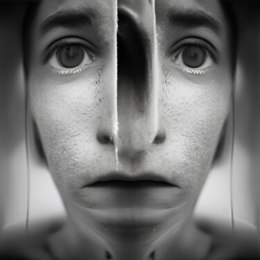 数字艺术 标题为“B&W Facex5” 由Isra, 原创艺术品, 数码摄影