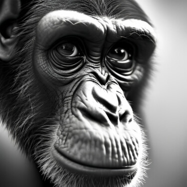数字艺术 标题为“Chimpancé” 由Isra, 原创艺术品, 数码摄影