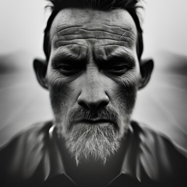 数字艺术 标题为“B&W Facex7” 由Isra, 原创艺术品, 数码摄影