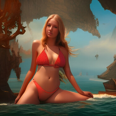 제목이 "Dutch Girl"인 디지털 아트 Isra로, 원작, 디지털