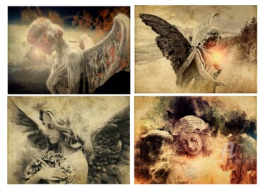 数字艺术 标题为“ANGELS” 由Mala, 原创艺术品, 数字拼贴