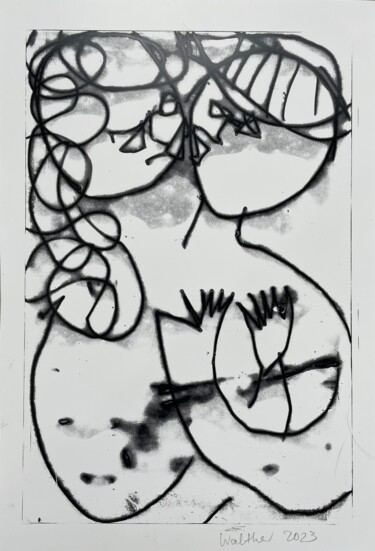 印花与版画 标题为“Lovers (II)” 由Susanne Caecilie Walther, 原创艺术品, 蒙纳